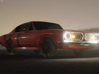 1985 plymouth barracuda Low-poly 3D model