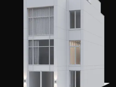 Modern house 07 3D model