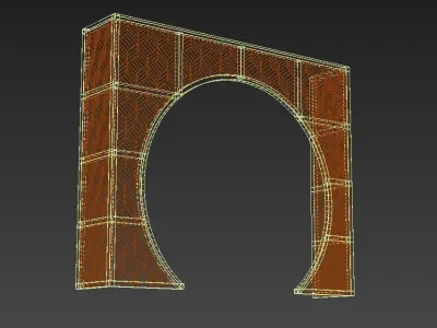 Wedding Backdrop Arch Design Low-poly 3D model