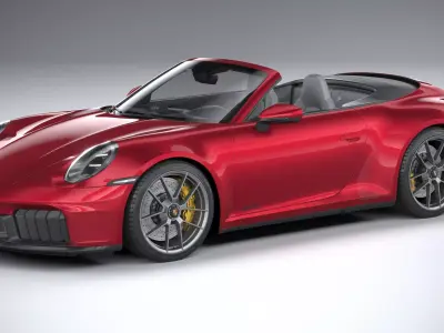 Porsche 911 Carrera GTS Cabriolet 2025 3D model purchase