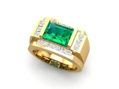 LUXURY DIAMOND RING 43 3D print model