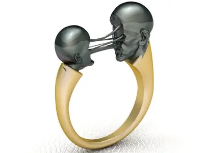 Mens Ring Love Fashion Jewelry 3D print model