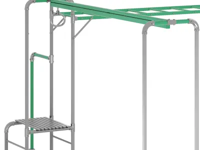 JUNIOR JUNGLE TARZAN MONKEY BARS 3D model