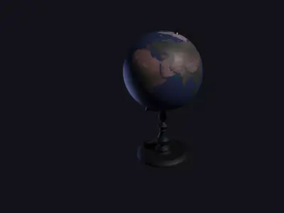 globe Free low-poly 3D model