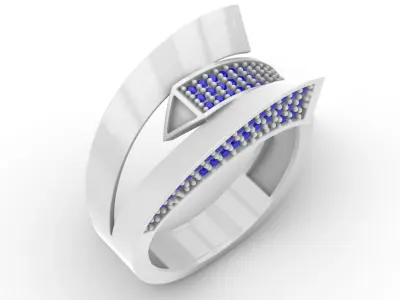 Jewelry Diamond Ring Model RG38 Free 3D print model