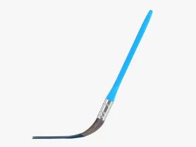 Paint brush painting 3D model