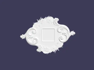 Ornate Engraving Frame 3D print model