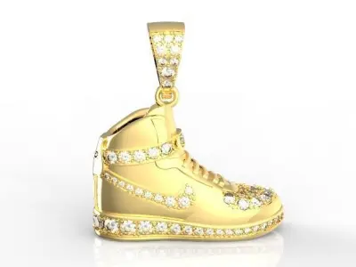 Nike air shoes pendant 3D print model