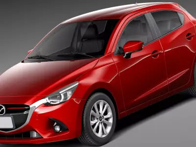Mazda 2 2015 3D model