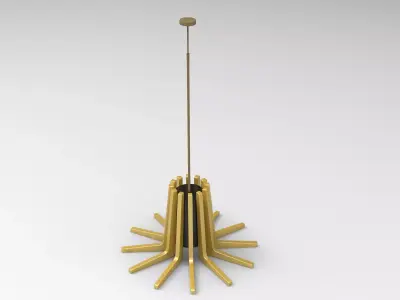 Arms Lamp Low-poly 3D model