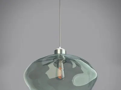 Modern luxurious hanging lamp - Heathfield Leoni Nickel Pendant 3D model
