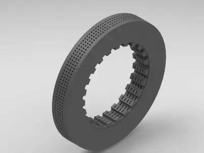 F1 CAR CERAMIC VENTILATED BRAKE DISC  3D model