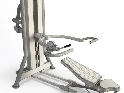 Gym Chest Press 3D model