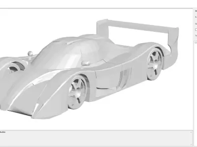 CAR - Toyota GT-One 3D print model