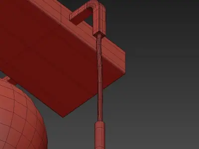 Bistro Globe Rectangle Smok 3D model