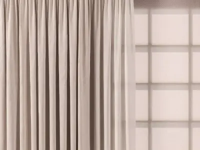  Curtain with Roman Set90 3D model