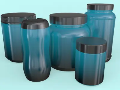 Jars Set 3D model