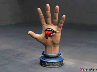 Yuji Itadori hand - Sukuna mouth - Jujutsu Kaisen Cosplay Decor 3D print model