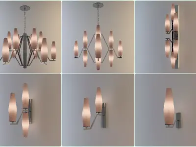 FRIDA PINK LIGHT collection 3D Model 3D model