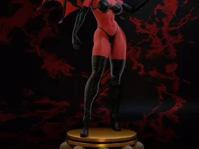 Purgatori dc comics female demon statue 3D print model