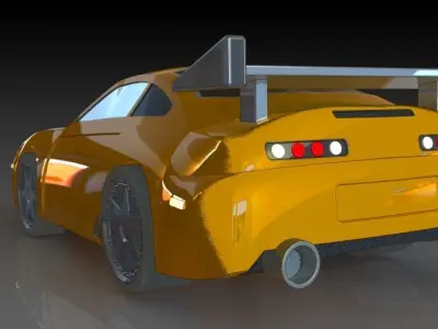 Toyota Supra Free 3D print model