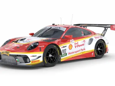 Porsche 911 GT3 R 2018 3D model