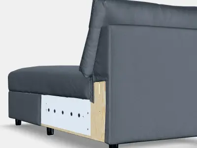 VIMLE Cover for chaise longue section 1 Low-poly 3D model