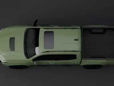 Modern Olive Green Toyota Tacoma Pickup Truck 3D model