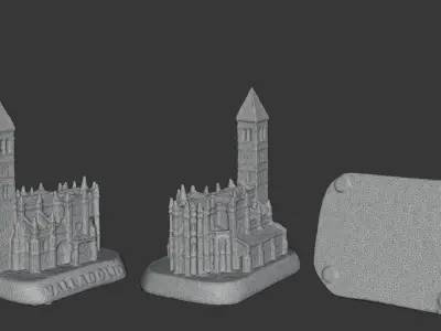 Handcrafted Landmark Miniatures Pack 3D model