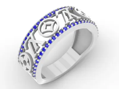 Jewelry Diamond Ring Model RG17 Free 3D print model