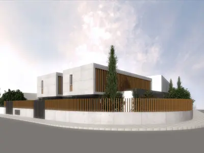DEM18 modern house in cyprus 3D model