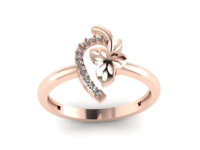 Jewelry Diamond Ring 3D Print Model 3D print model shop