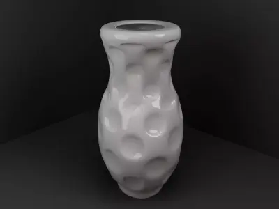Porcelain vase 3D model