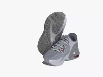NikeLeBron Witness 6  Pure Platinum Low-poly 3D model