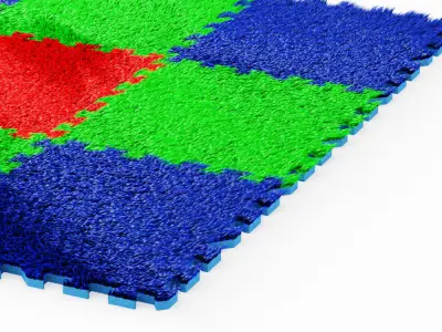 Puzzle Carpet Fur 3D model