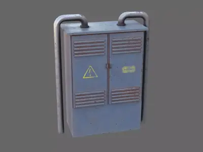 Electrical Box Low-poly 3D model