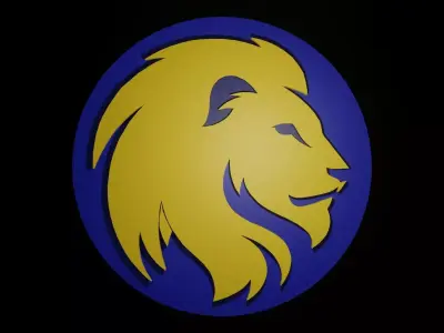 Lion Golden 3D model