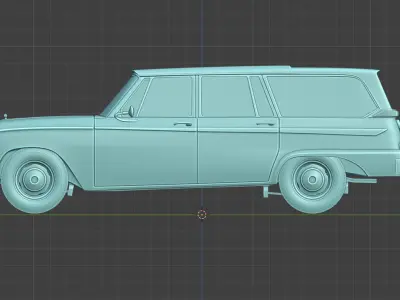 Studebaker Wagonaire 1963 Car 3D Printable Model  3D print model