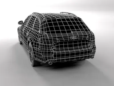 AUDI A4 ALLROAD 2010 LOWPOLY Low-poly 3D model