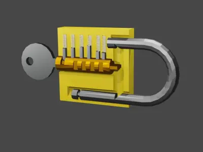 padlocks padlock 3D model