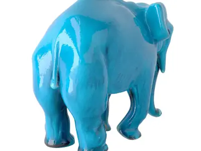 Paul Milet Sevres Ceramic Elephant Figure 3D model