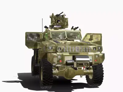 mrap 4x4 matador Low-poly 3D model
