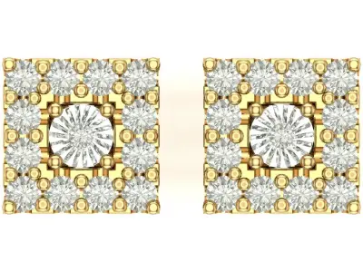 Earring 3D print model 10