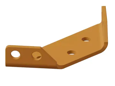Plastic Trapezoid Angle Bracket 3D model