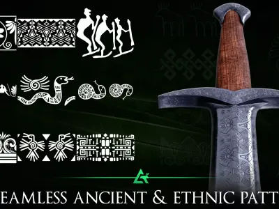 500 Practical Tileable Ancient and Ethnic Border Patterns -Vol 4 Texture