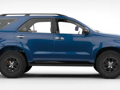 TOYOTA FORTUNER SW4 2014  Low-poly 3D model