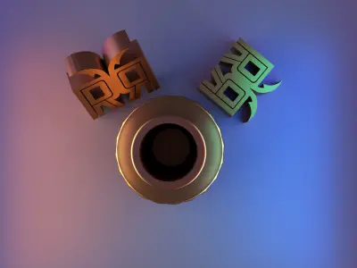 Luxury patterned vase 3D print model