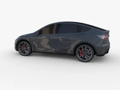 Tesla Model Y Midnight Silver 3D model
