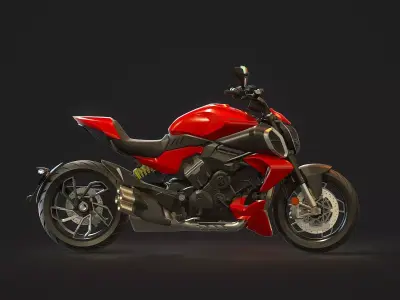Base model  Ducati Diavel V4 2023 3D model