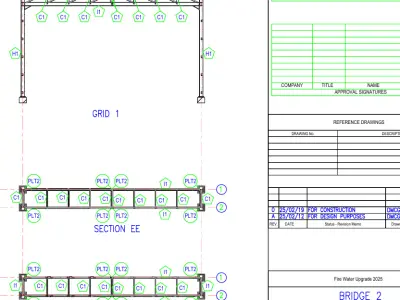 Pipe Bridge 10m long 1m wide 3D model